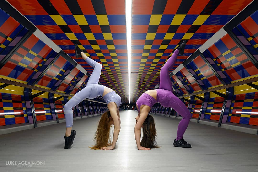 Dancers Inside Crossrail Place