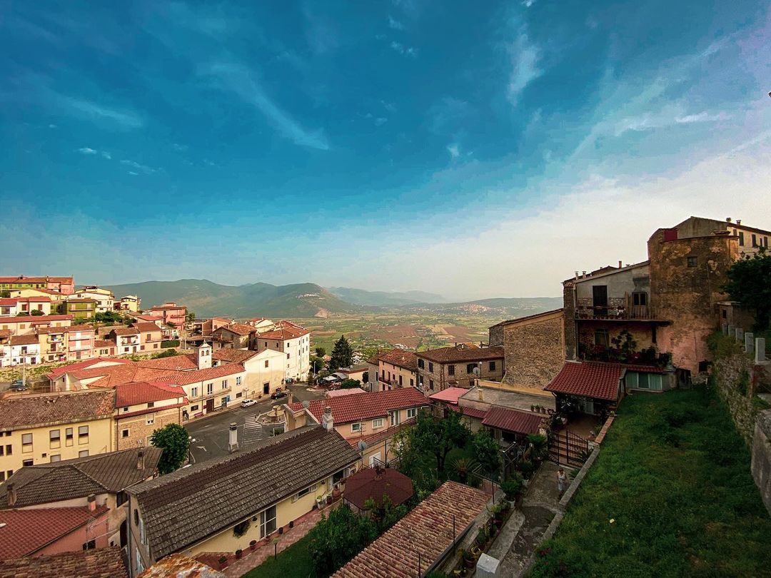 Idyllic view of small town Italy