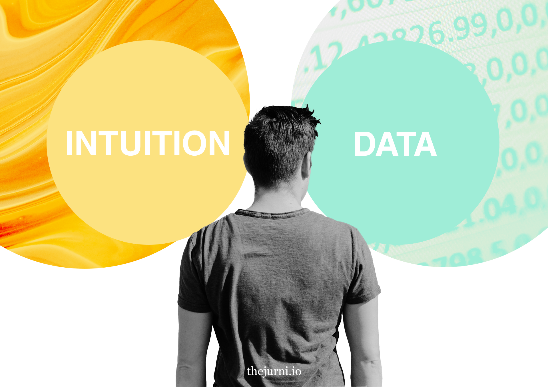 Man decides between intuition and data