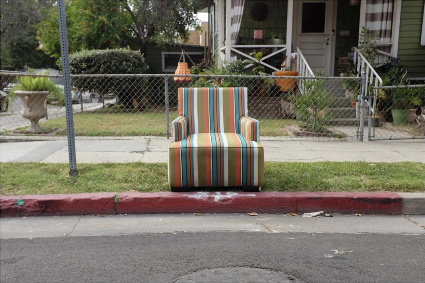 Couch on an LA street