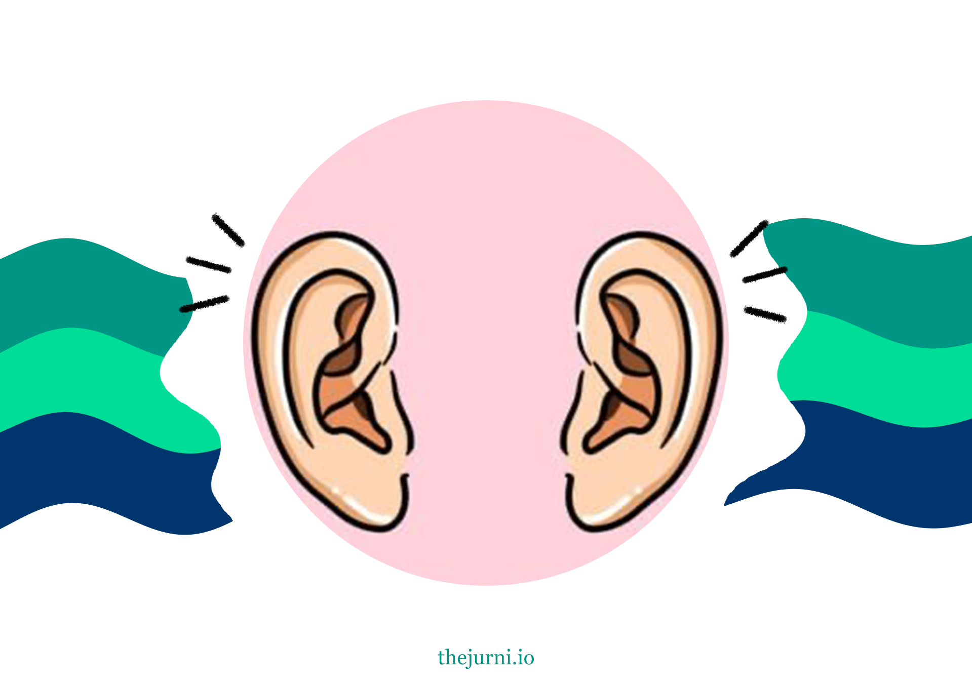 Ear graphic for echolocation