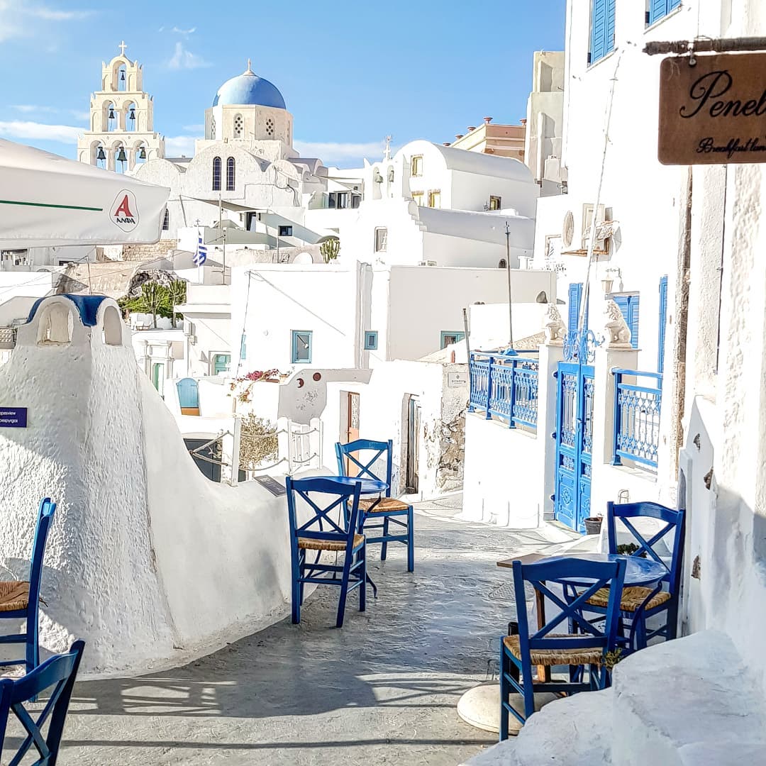 Pyrgos village in Greece