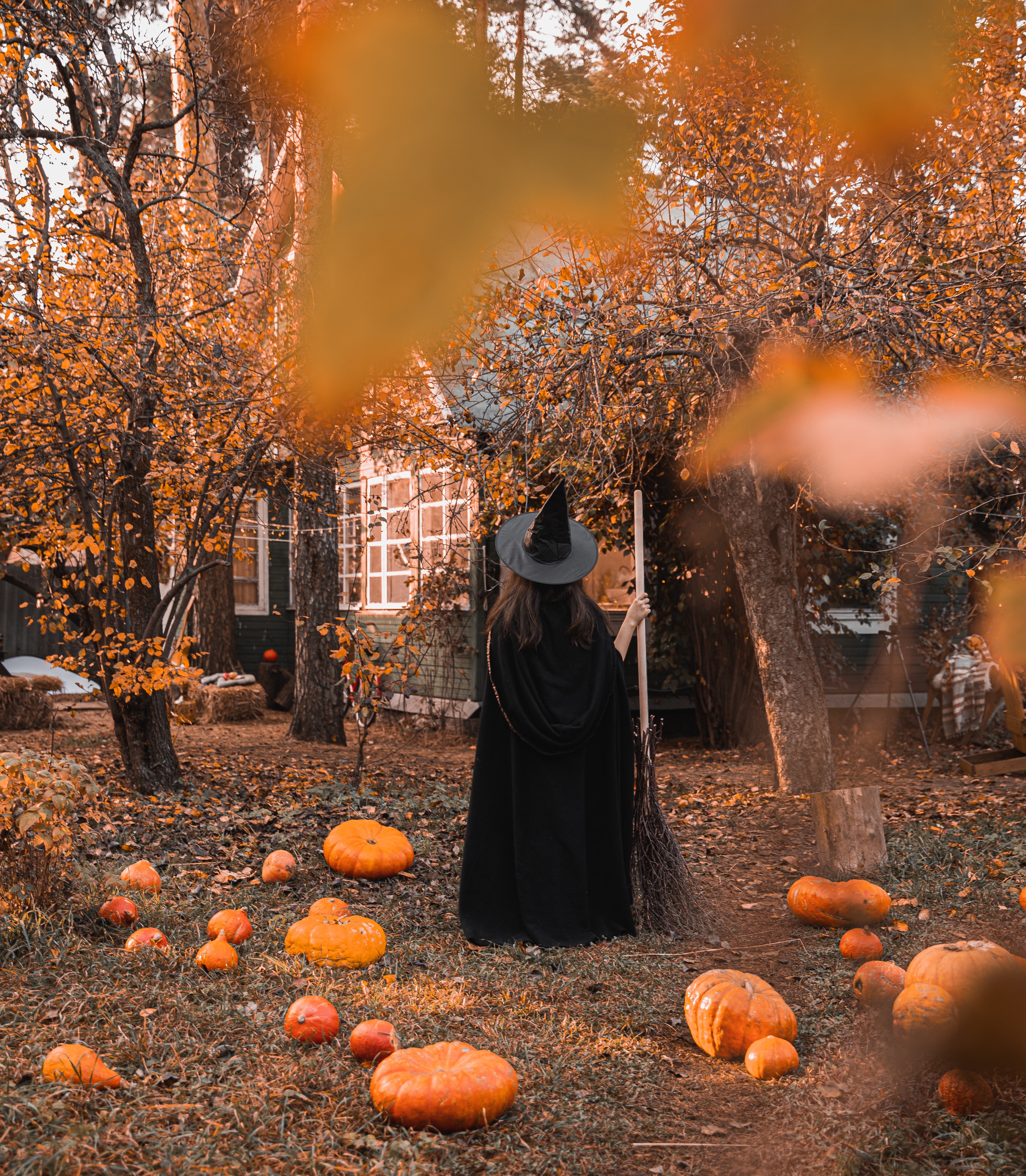 a person in a witch costume