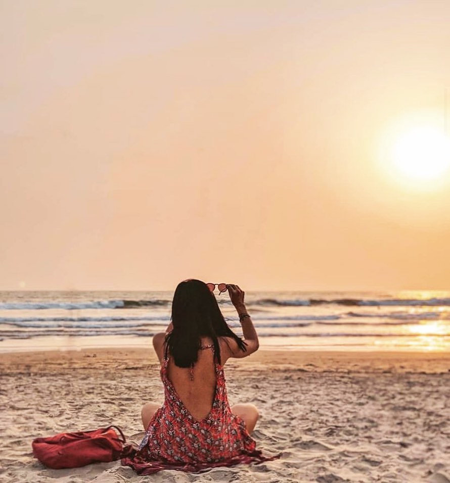 A person on the beach