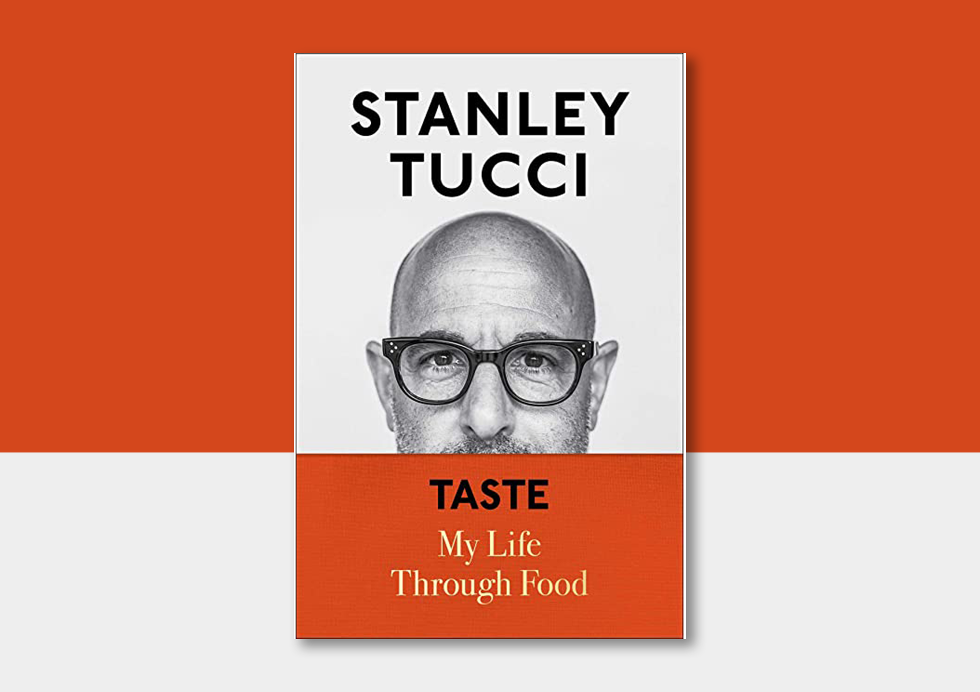 Taste book cover with Stanley Tucci