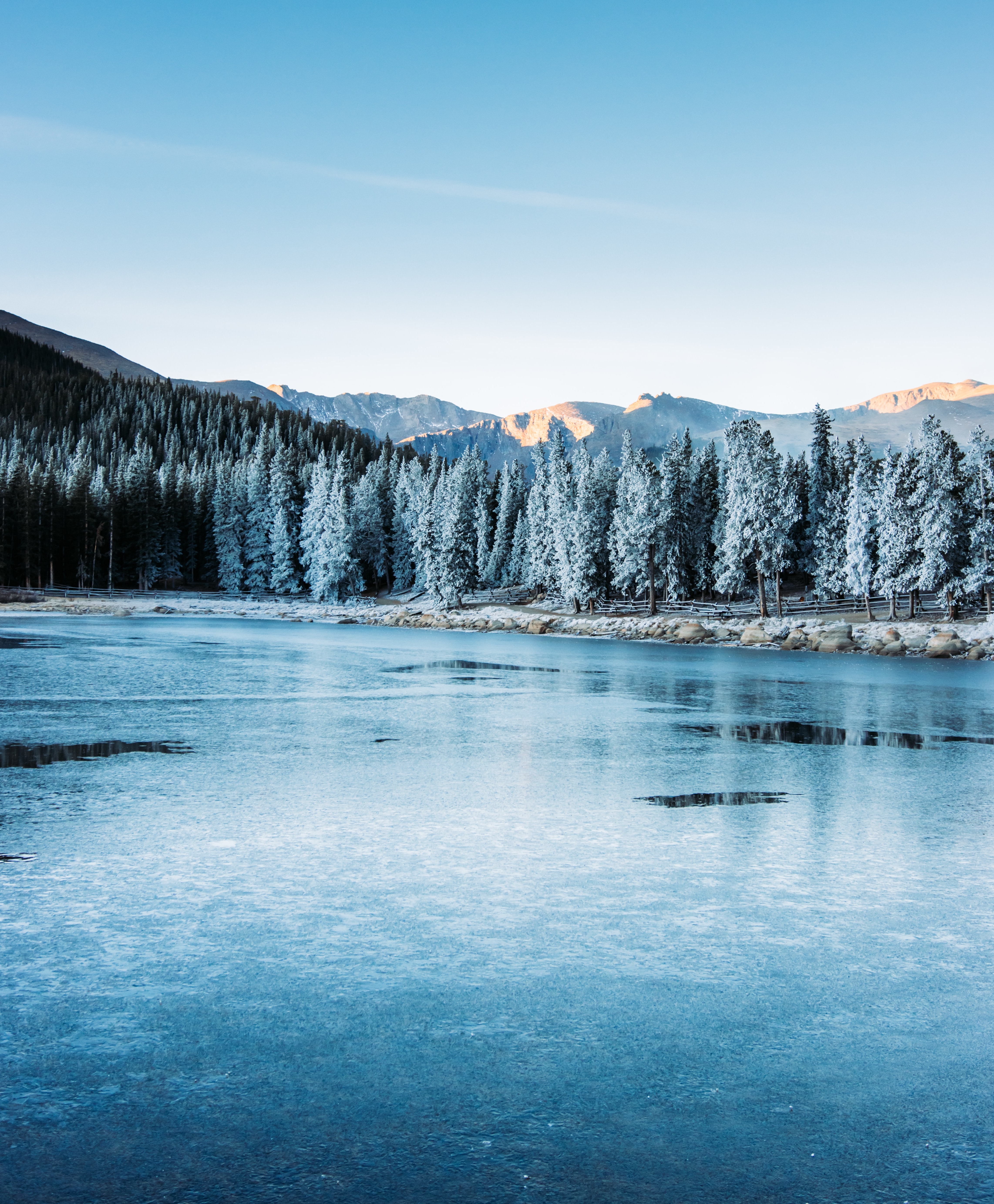 frozen lake