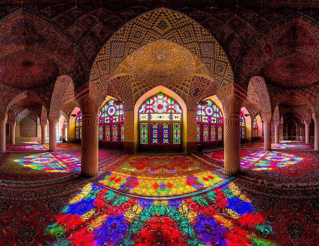 Nasir-ol-Molk Mosque in Shiraz, Iran