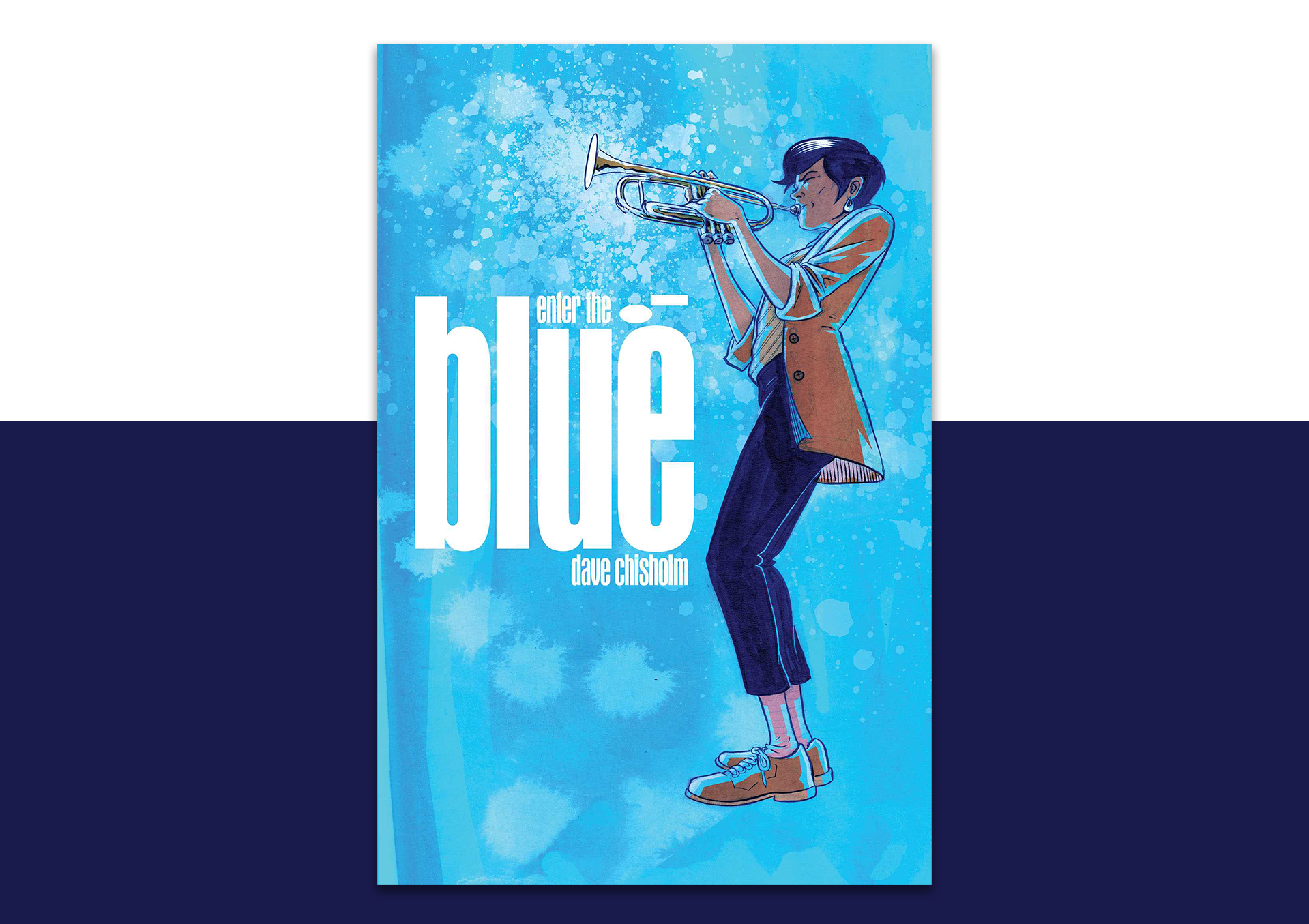 Poster of the book enter the blue