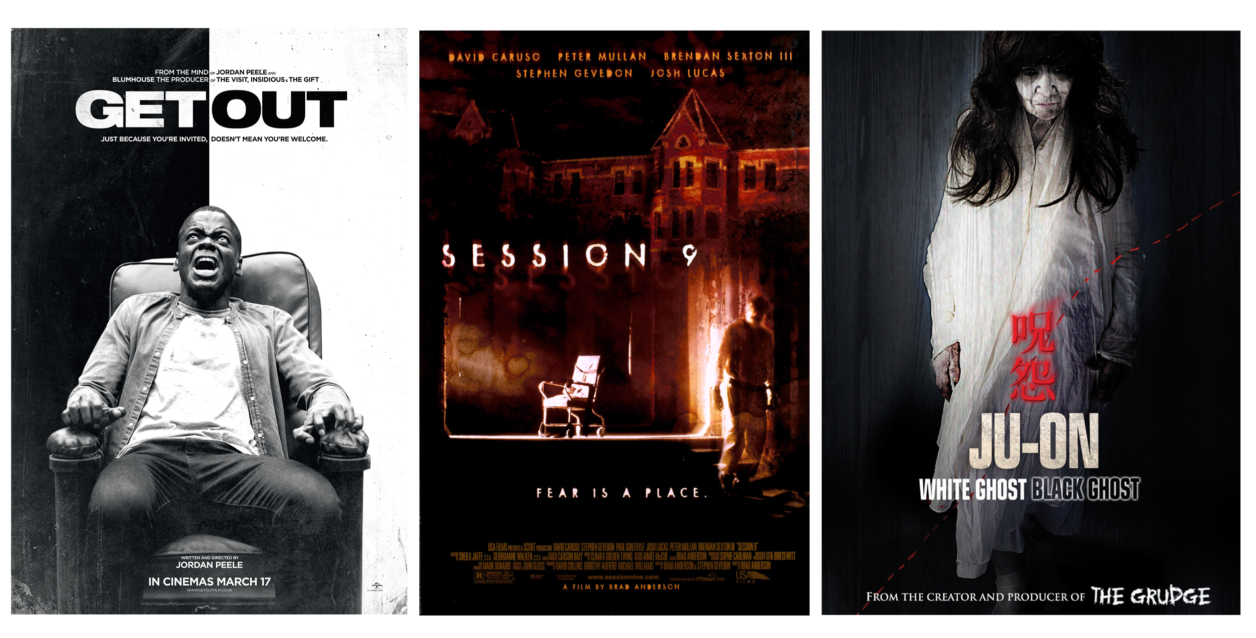 Posters of horror films