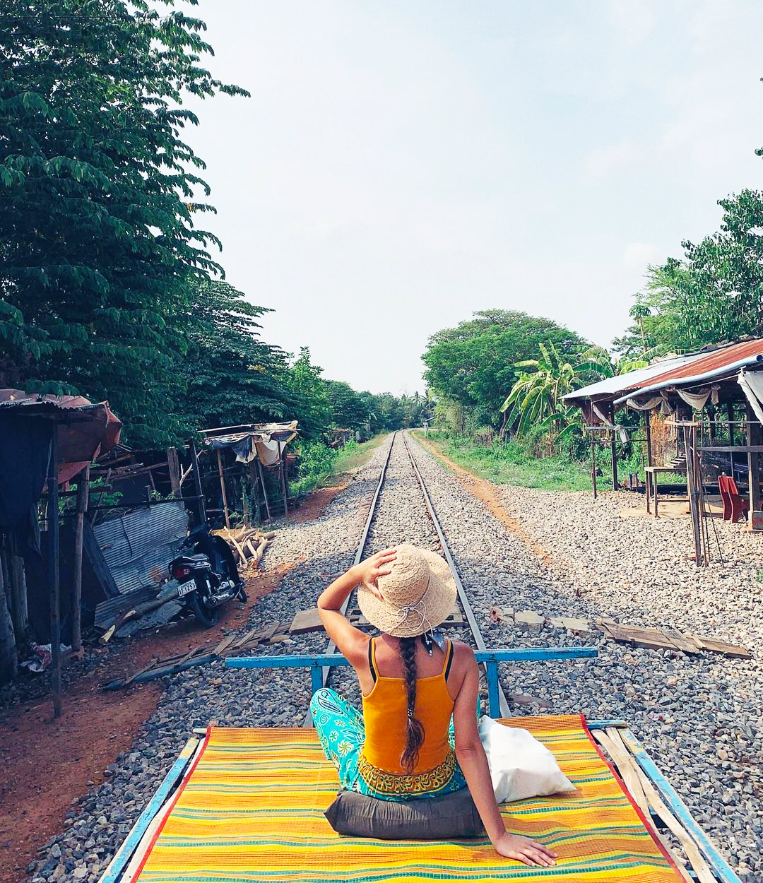 Norry, or a bamboo train, is indigenous to the people of Cambodia