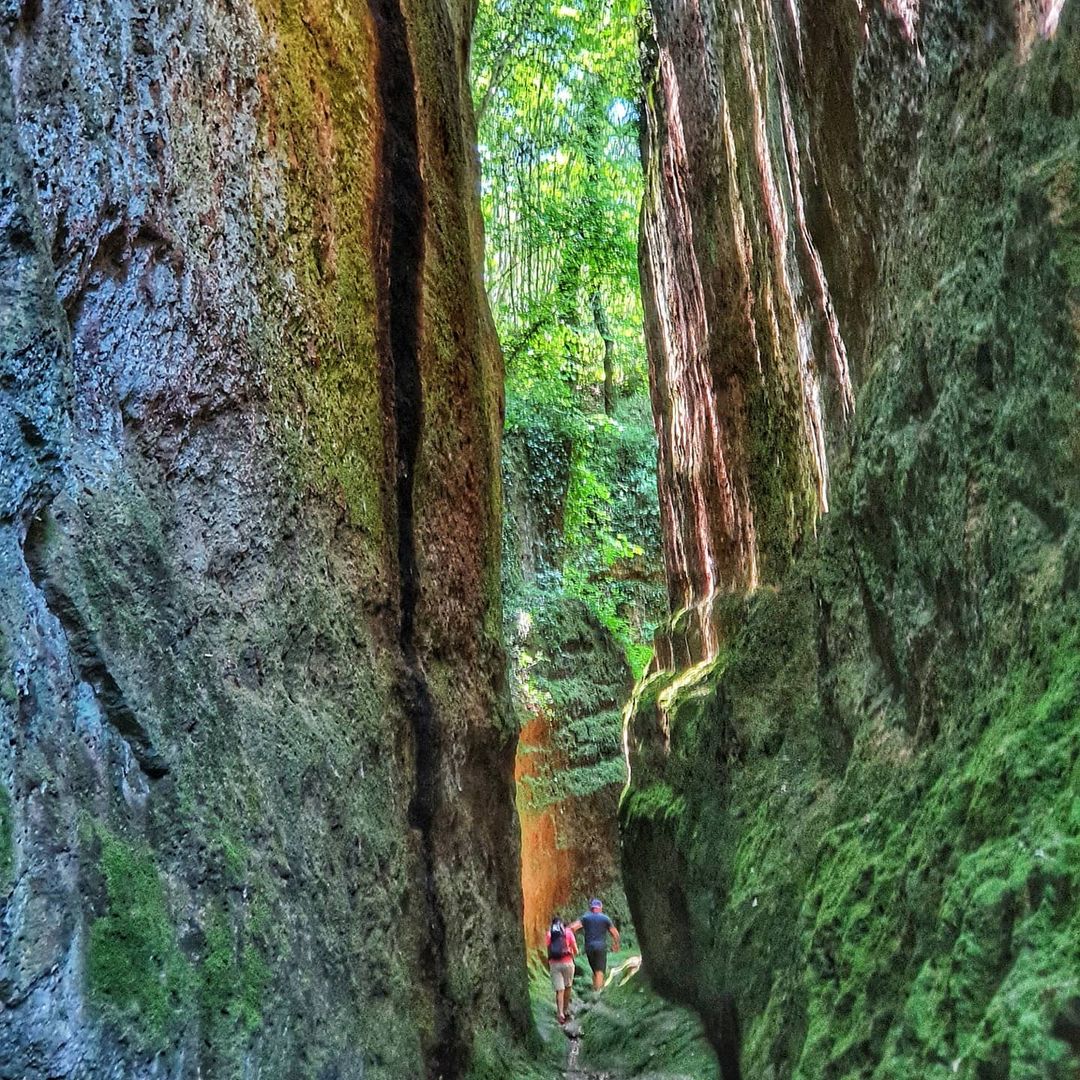 Pitigliano's caves in Italy