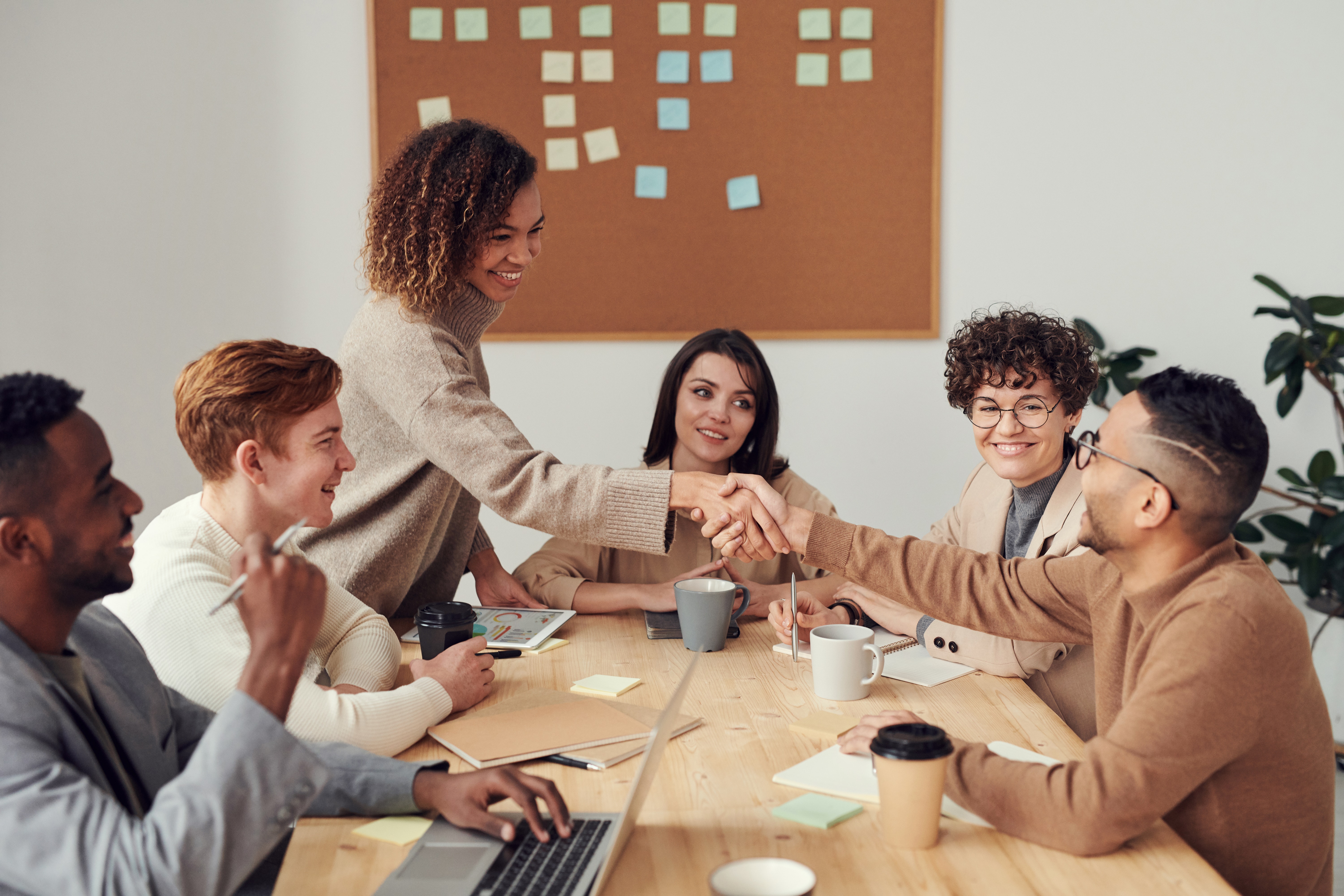 People collaborating at work