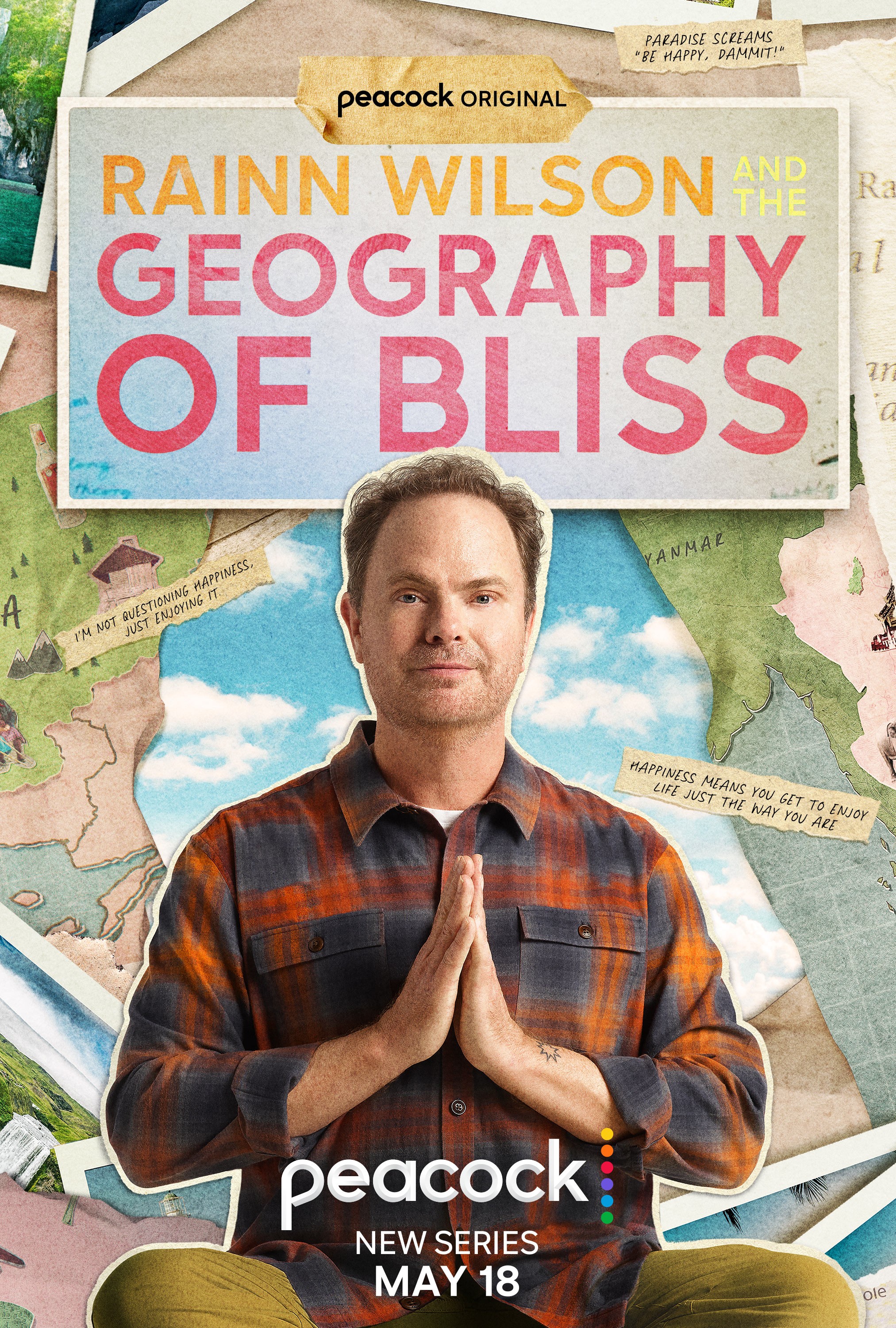 Rainn Wilson Geography of Bliss poster