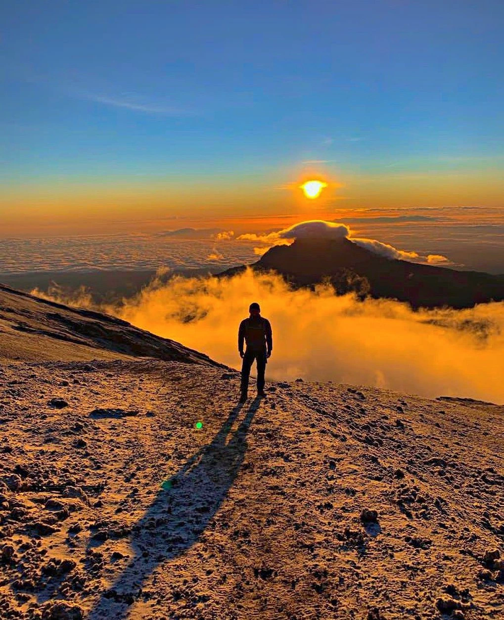 A picture of a trail is east Africa