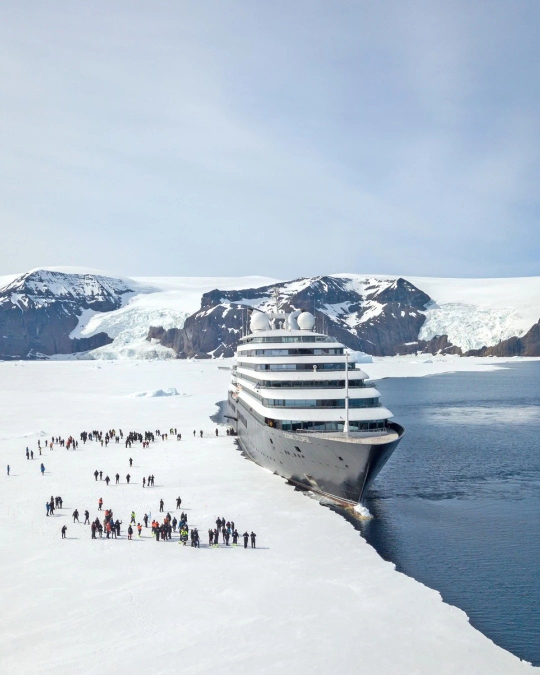 A picture of a cruise in Antarctica